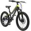 "bikestar børnecykel aluminium hardtail Mountaincykel 20 "", sort / gul"