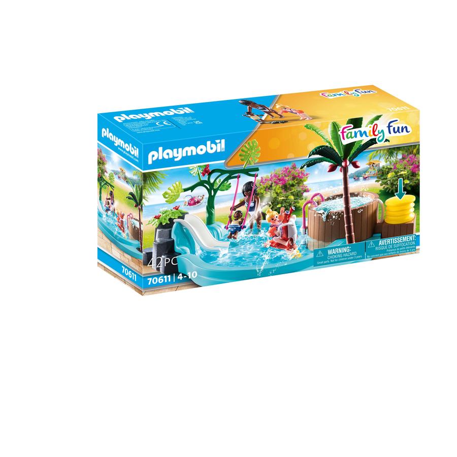 PLAYMOBIL ® Family Fun børnepool med boblebad 70611