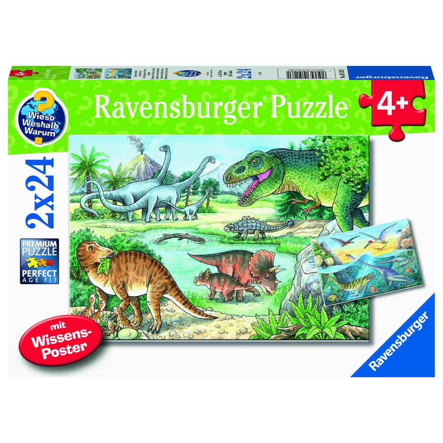 Ravensburger Puzzle WWW: Saurier und ihre Lebensräume                   