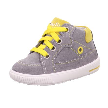superfit Chaussures basses enfant Moppy gris/jaune, largeur moyenne
