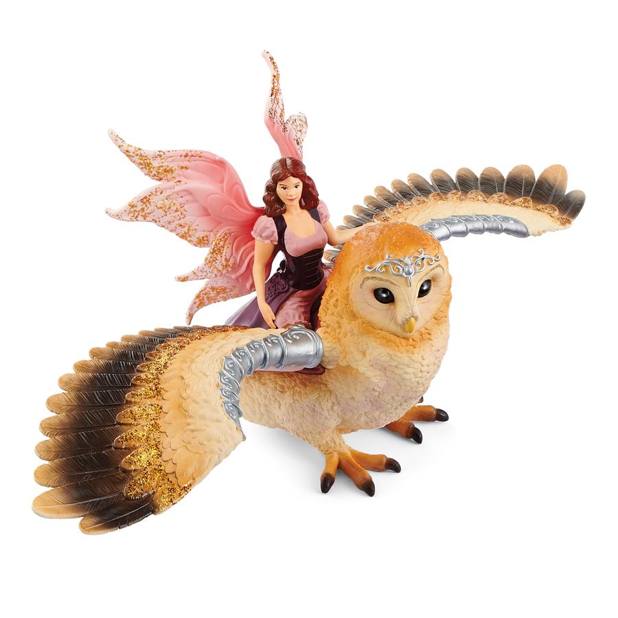 Schleich Balaya Elfe Sur Chouette Scintillante Roseoubleu Fr