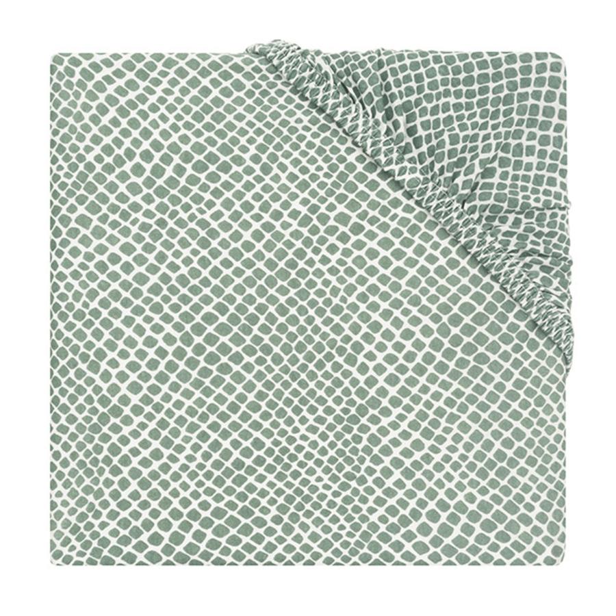 jollein Jersey utstyrt lakenmadrass Slangegrøn 75 x 95 cm 