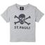 St. Pauli Kinder T-Shirt Totenkopf grau