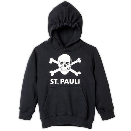 St. Pauli kinder hoodie doodshoofd zwart