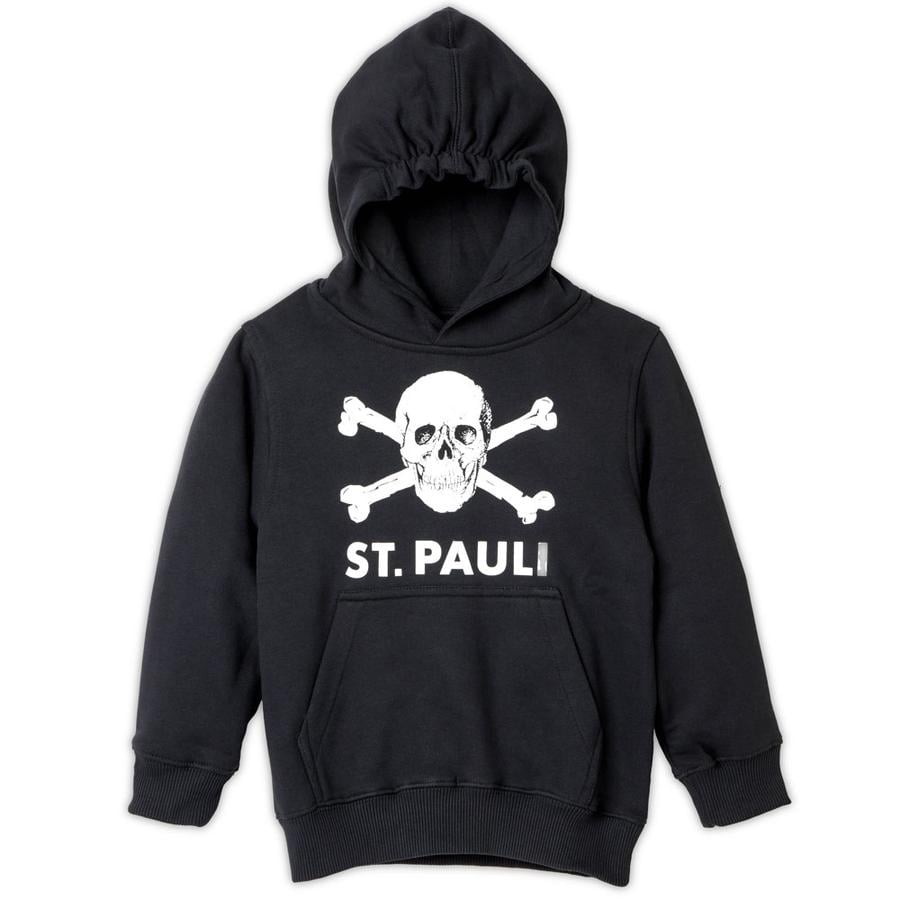 St. Pauli bluza z kapturem dla dzieci czaszka czarna