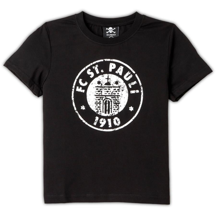 St. Pauli Kids T-Shirt Logo noir-blanc