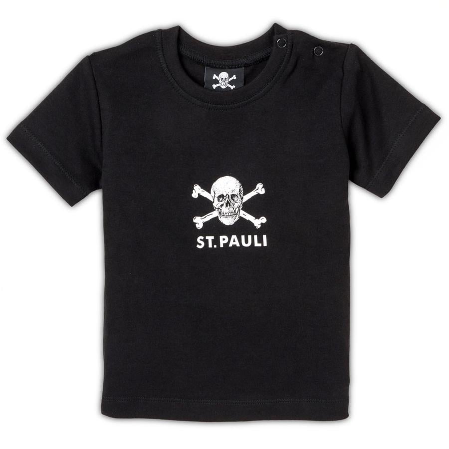 St. Pauli Baby Shirt Doodshoofd zwart