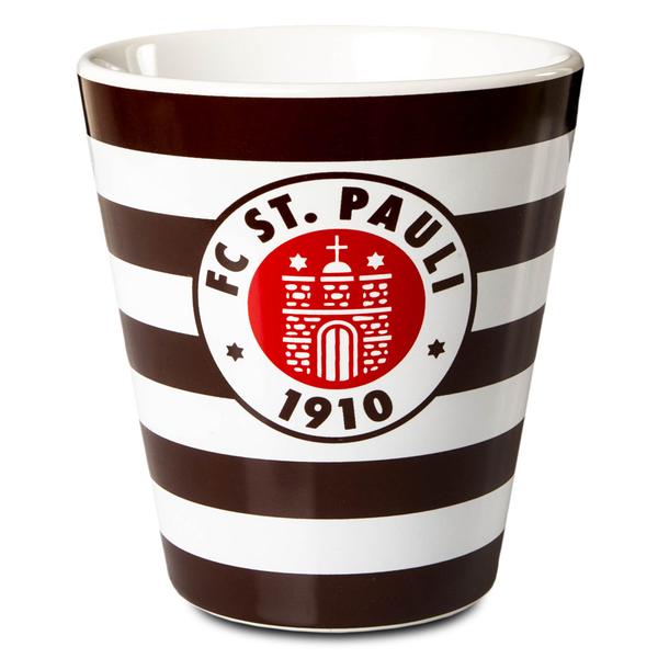 St. Pauli mok club logo bruin gestreept 