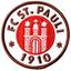 Záplata St. Pauli malá Logo hnědá 