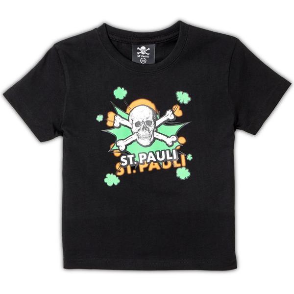 Dětské tričko St. Pauli Skull POW černo-zelené