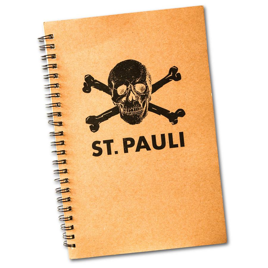 St. Pauli college notitieblok schedel DinA5