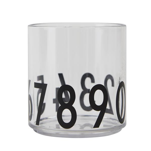 Design letters Kinderen die glas drinken tritan transparante getallen