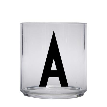 Design letters personalisiertes Trinkglas für Kinder Buchstabe A