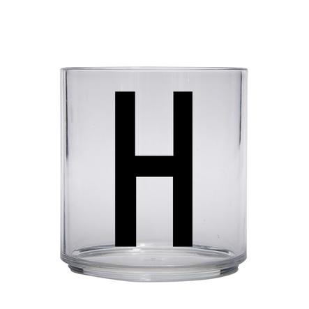 Design letters personalisiertes Trinkglas für Kinder Buchstabe H