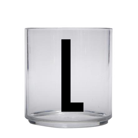 Design letters personalisiertes Trinkglas für Kinder Buchstabe L