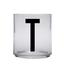 Design letters personalisiertes Trinkglas für Kinder Buchstabe T