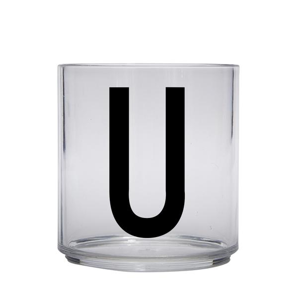 Design letters personalisiertes Trinkglas für Kinder Buchstabe U