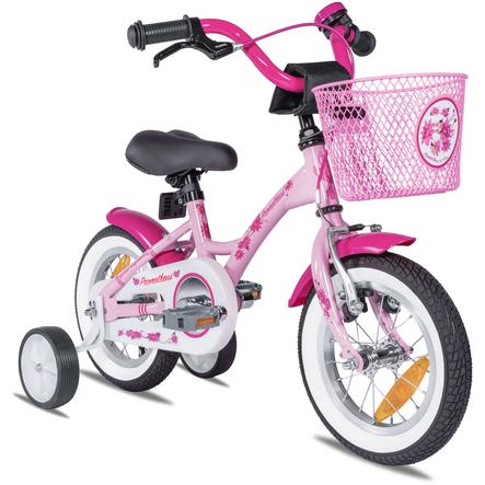 Dino Bikes Little Heart Kinder Fahrrad 12 Zoll Puppensitz Stützräder Pink 