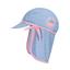  Playshoes  Gorra de protección UV cangrejo azul-rosa
