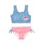  Playshoes  Bikini de protección UV cangrejo azul-rosa