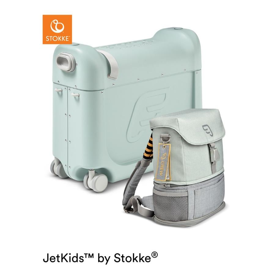 JETKIDS™ BY STOKKE® Aufsitzkoffer BedBox™ mit Crew BackPack™ Green
