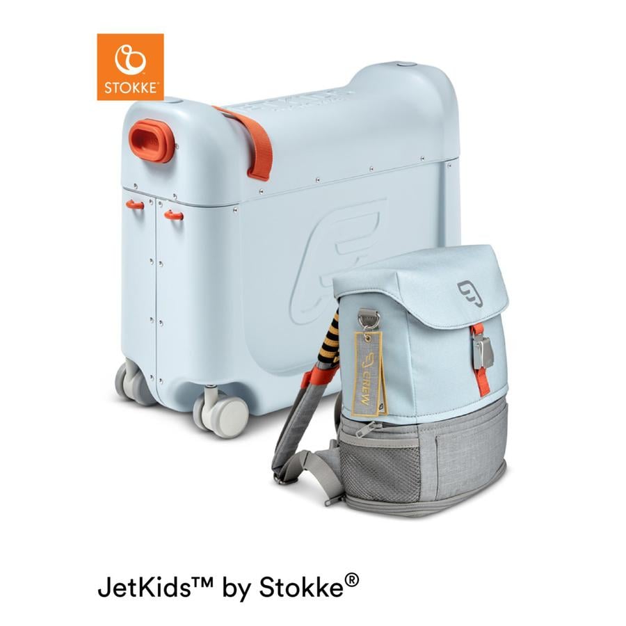 JETKIDS™ BY STOKKE® Aufsitzkoffer BedBox™ mit Crew BackPack™ Blue