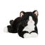 Teddy HERMANN® Peluche articulée chat noir 30 cm
