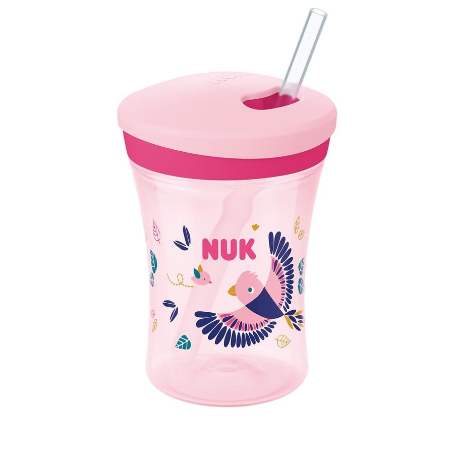 NUK Trinklernbecher Action Cup, Color Change, rosa
