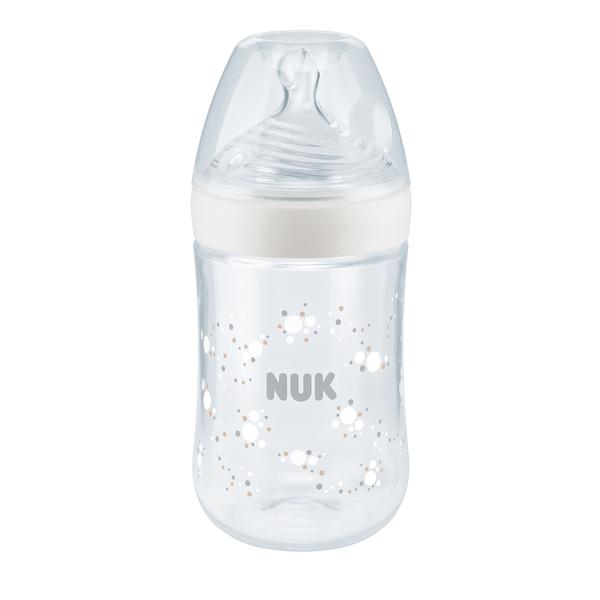 NUK Babyflasche Nature Sense, Temperatur Control, 260ml, weiß