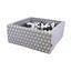 knorr® toys Bällebad soft eckig - Grey white dots inklusive 100 Bälle grau/creme