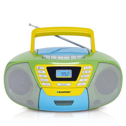 Blaupunkt Lecteur Cd Radio Enfant Boombox Usb Bluetooth Cassette Multicolore Roseoubleu Fr