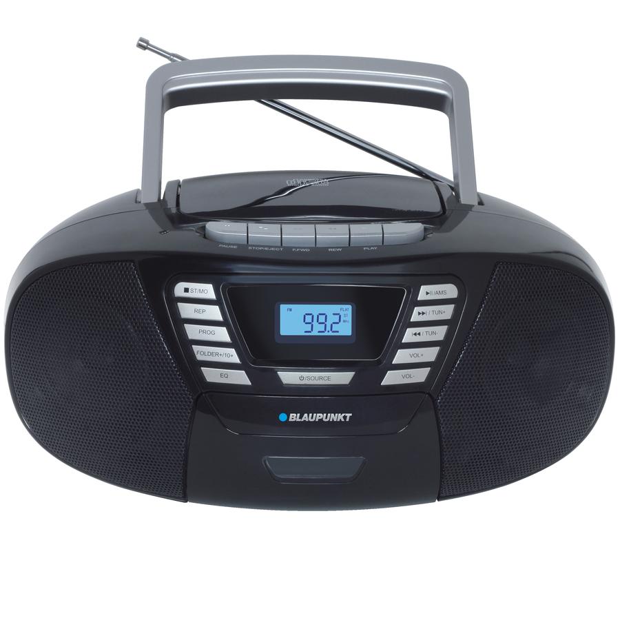 BLAUPUNKT  Boombox met CD + Cassette + USB + Bluetooth 4.2, zwart 