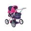 knorr® toys Puppenwagen - first flying hearts navy/pink
