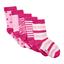 Minymo Socken 5er-Pack Muster Pink