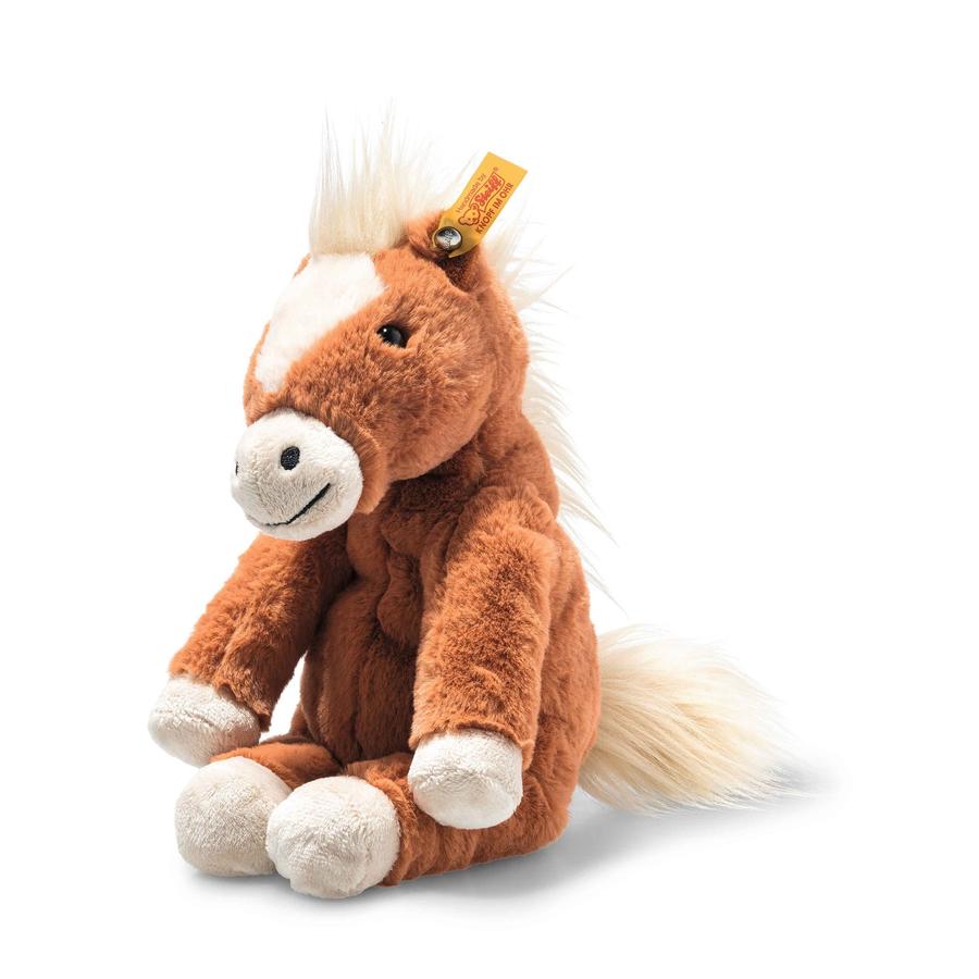 Steiff Soft Cuddly Friends Gola Schlenker- Paard roodbruin, 27 cm