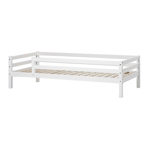Hoppekids Junior łóżko Basic białe 90 x 200 cm z zabezpieczeniem przed wypadnięciem