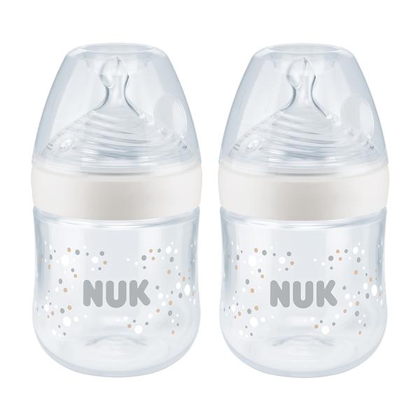 NUK Babyflaske Nature Sense, temperatur Control , 150 ml i hvid i dobbeltpakke 