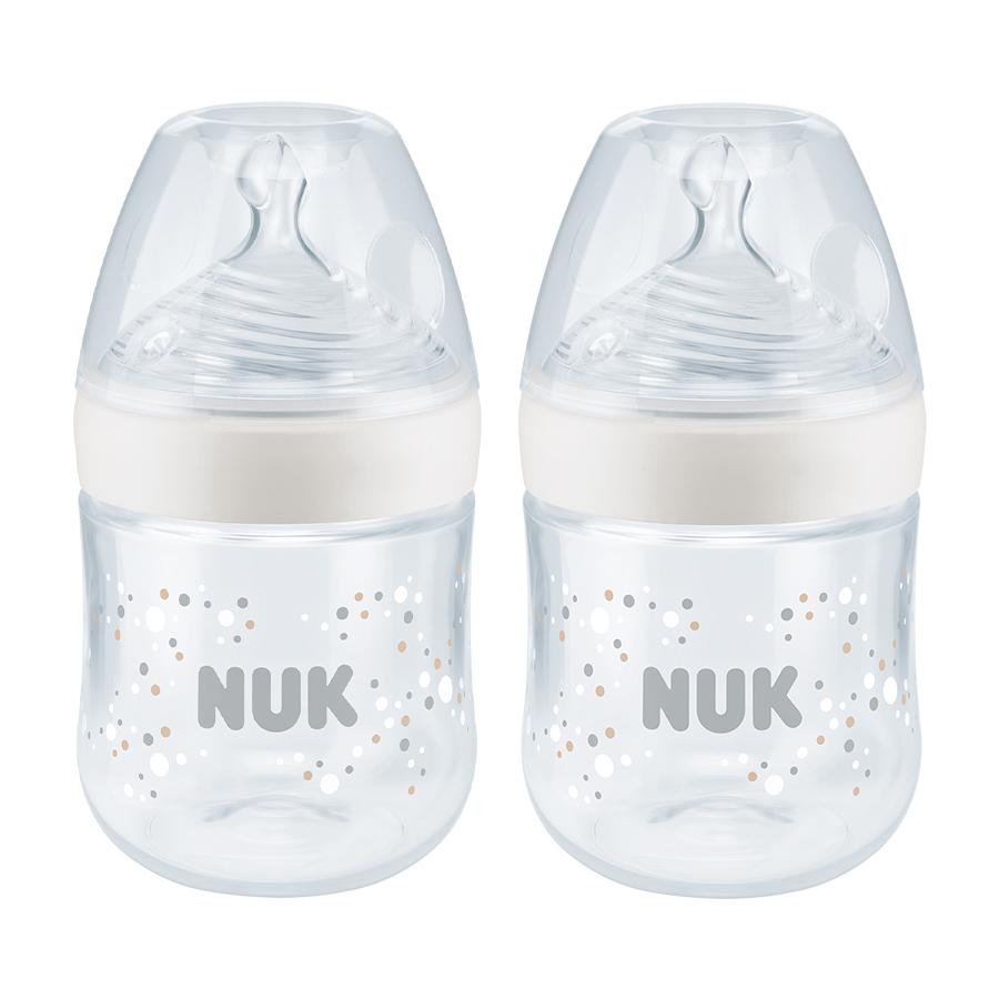 NUK Babyfles Nature Sense, Temperatuur Control , wit in een dubbele verpakking 
