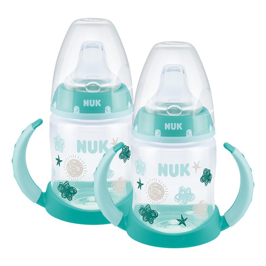 NUK Dricksflaska First Choice + med temperatur Control , 150 ml i mint i dubbelförpackning