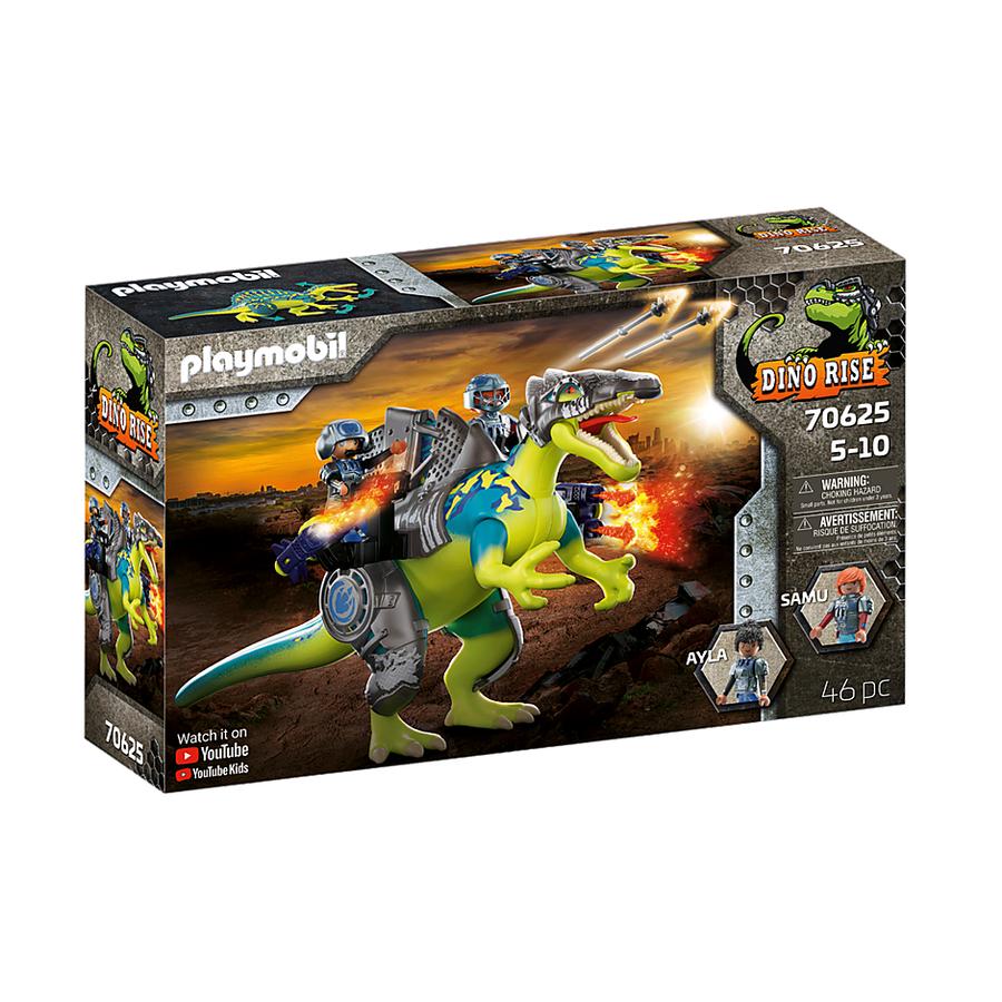 PLAYMOBIL® Dino Rise Figurine spinosaure et combattants 70625