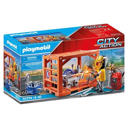 PLAYMOBIL® City Action Containerfertigung 70774
