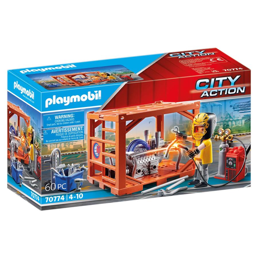 PLAYMOBIL® City Action Containerfertigung 70774
