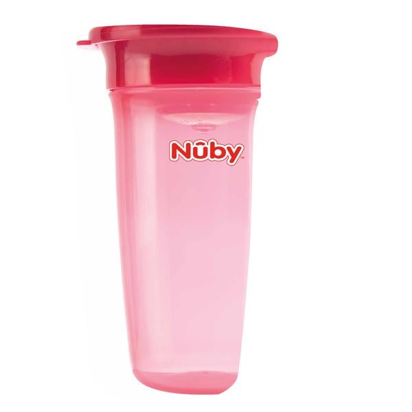 Nûby 360 ° sippy cup WONDER CUP Basic från 6 månader 300 ml i rosa