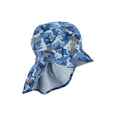 Sterntaler Schirmmütze mit Nackenschutz blau
