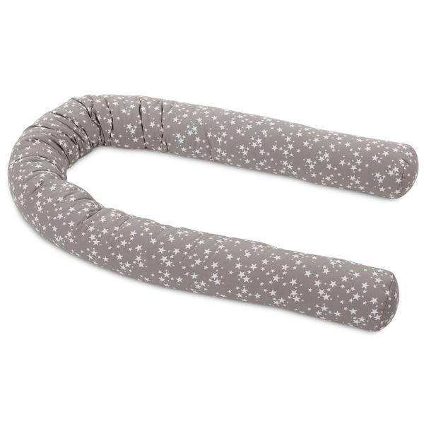 babybay® Nestchenschlange Piqué passend für Kinderbetten, taupe Sterne weiß