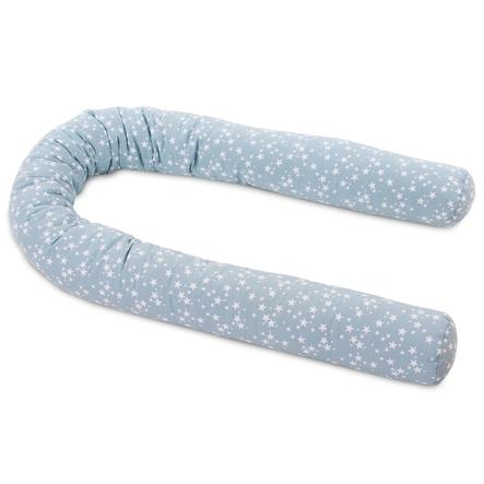 babybay® Nestchenschlange Piqué passend für Kinderbetten, azurblau Sterne weiß