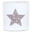 babybay ® Nestchen Piqué adatto per il modello Original , applicazione bianca stelle taupe stelle bianche