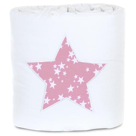 babybay ® Nestchen Piqué egnet for modell Original, hvit påføring stjerne bærstjerner hvit
