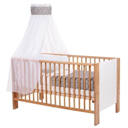 Babybay Ciel De Lit Enfant Pique Bande Application Etoile Taupe Etoiles Blanc Roseoubleu Fr