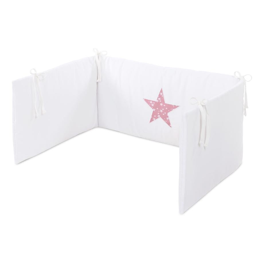 babybay ® Cot nest piqué, hvid anvendelse stjerne berry stjerner hvid